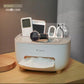 Ecoco Tissue Box With Multifunctional Storage Drawer Creative Desk Organizer For Kitchen Living Room And Office